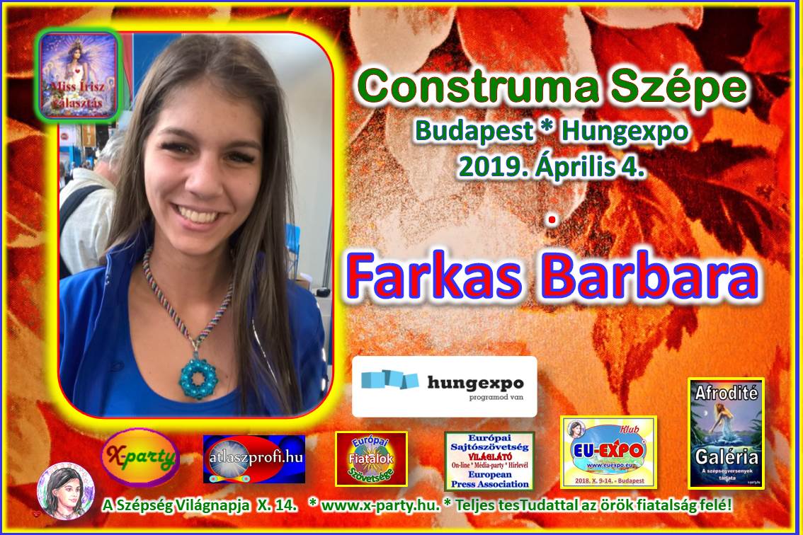 Construma Sz&eacute;pe - 2019 - Farkas Barbara