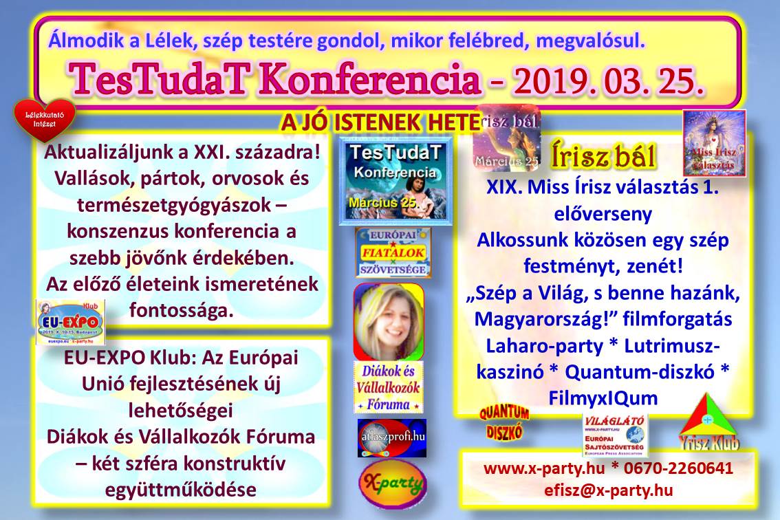 TesTudaT Konferencia &eacute;s &Iacute;risz b&aacute;l + Miss &Iacute;risz start - 2019-03-25